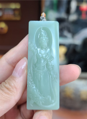 新疆和田沙枣青籽料荷花挂件平安扣平安无事牌弥勒佛观音bxx19038