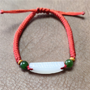 高品质手牌~100多的价格，三万多的玉质。白玉碧玉编织新疆和田玉