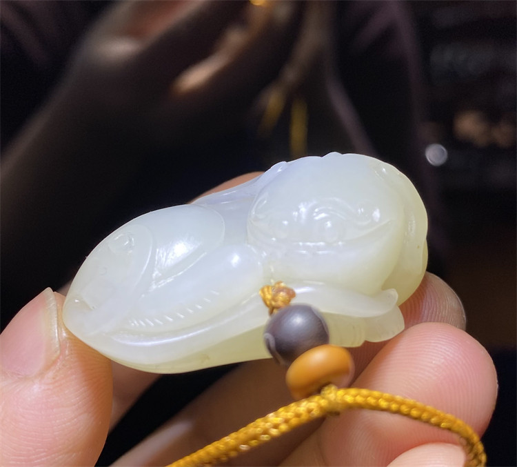 新疆和田白玉籽料貔貅挂件吊坠观音佛宝宝锁 xd13020