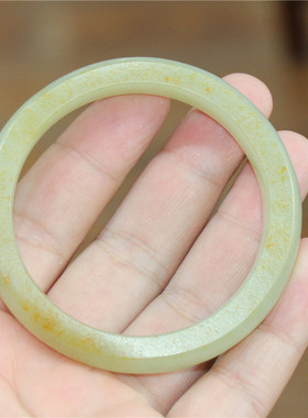 【小石头和田玉】白玉手镯