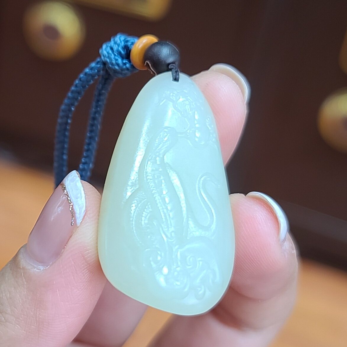 新疆和田白玉山料挂件   十二生肖貔貅弥勒佛观音吊坠   xx18175