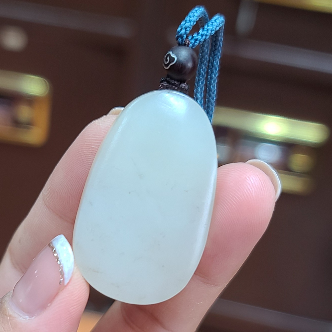 新疆和田白玉籽料平安无事牌挂件     十二生肖貔貅    xx20062