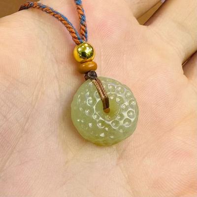 抢福利啦~新疆和田黄玉籽料挂件 平安扣吊坠~小石头和田玉