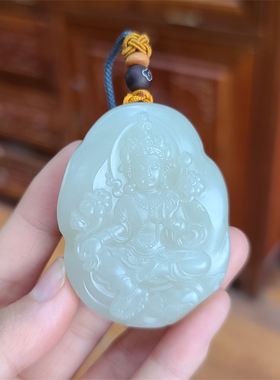 新疆和田白玉籽料观音牌XX08037
