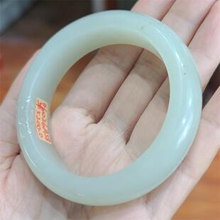 新疆和田青白玉山料手镯 貔貅项链挂件摆件 平安扣 xx06026 w