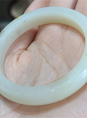 新疆和田羊脂白玉籽料手镯弥勒佛观音挂件吊坠  xx 07181