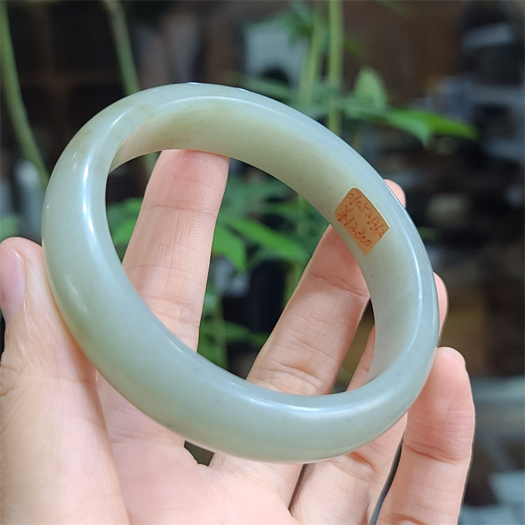 新疆和田青白玉籽料手镯弥勒佛观音平安无事牌平安扣项链ld07052