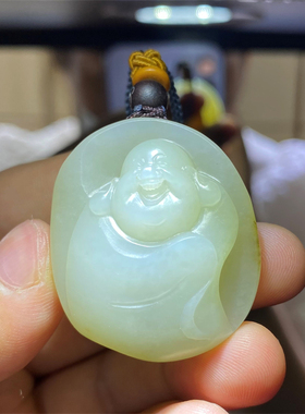 小石头和田玉籽料吊坠