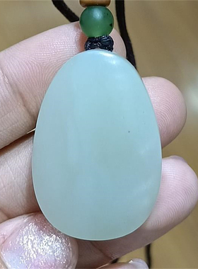 新疆和田白玉山料平安无事牌挂件甜甜圈耳坠项链手链ld06081