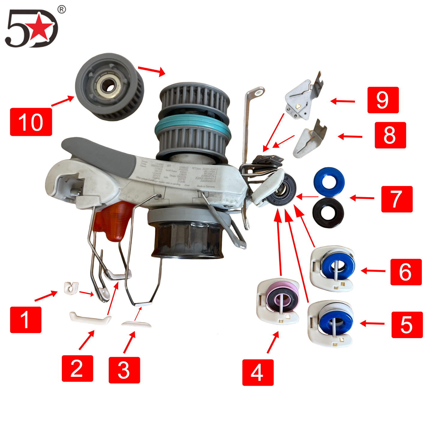 针织大圆机美名格MPF输纱器配件