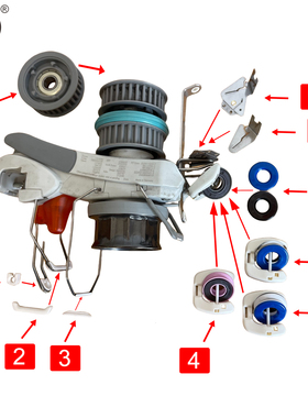 针织大圆机美名格MPF输纱器配件陶瓷磁性夹总夹纱片清纱片同步轮