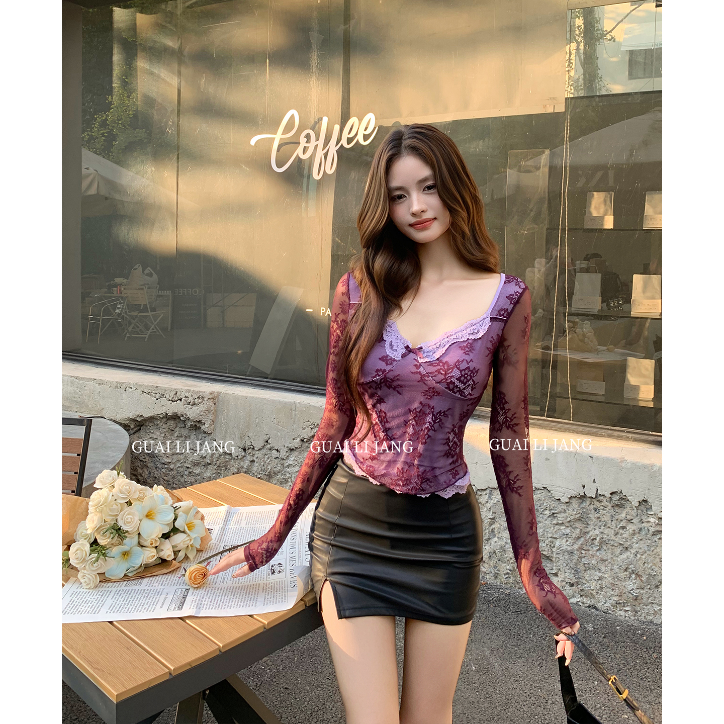 怪力酱性感美胯气质包臀半裙女