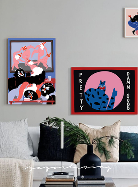 弥生志 立陶宛怪力乱神家居设计 客厅餐厅卧室玄关装饰画照片墙