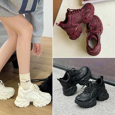 范小络10cm内增高老爹鞋