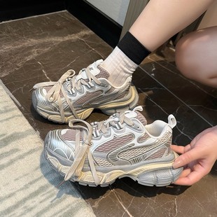 春秋新款 增高厚底九代做旧运动鞋 休闲情侣款 欧洲站九代3xl老爹鞋