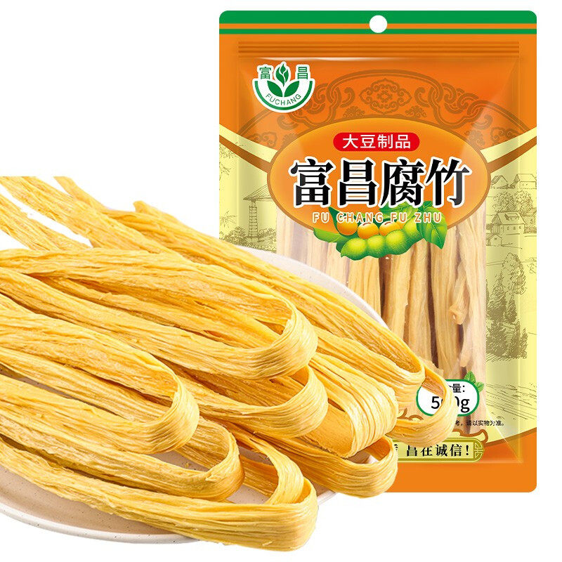 富昌 腐竹500g 不熏不掺 手工头层豆腐皮黄豆制品特产南北干货属于什么档次？