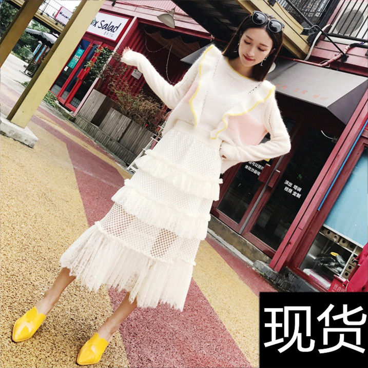 Yang Edition LimitÇïװпîÓãβȹȹ×Ó²ãºÉÒ¶±ßÍøÑÛÀÙË¿°ëÉíȹŮ