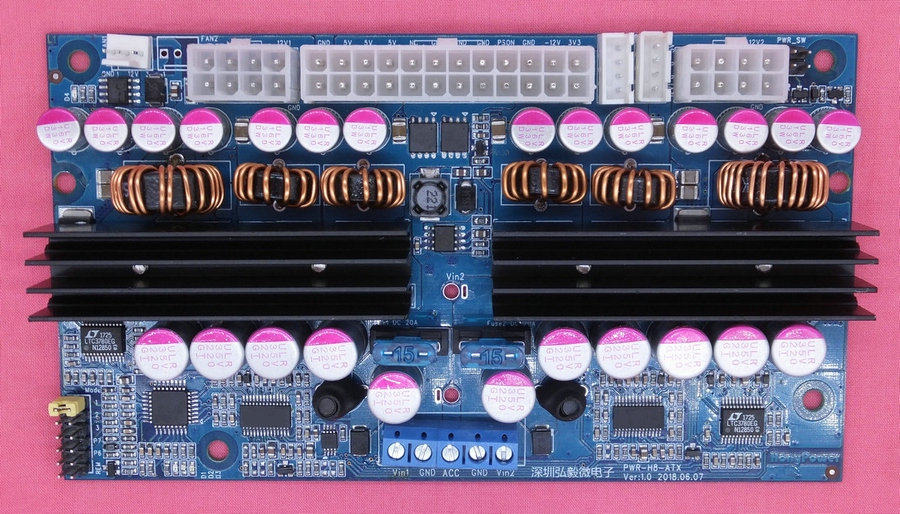 大功率500W车载工控电脑 直流DC-ATX电源 机器人 VR电源 驾考车辆