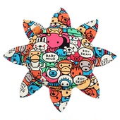 2025新款 儿童布艺软飞盘幼儿园帆布手工飞碟户外互动游戏益智玩具