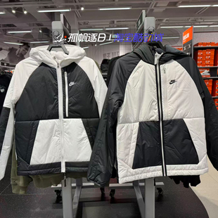Nike耐克男子防风保暖休闲运动连帽棉服夹克外套DD6858 100 070