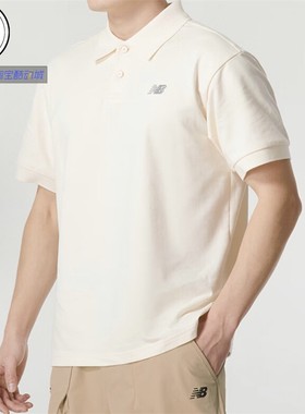 NEW BALANCE 翻领运动POLO衫NFE21011-IV-MGR NFE21021-IV-DKG
