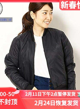 New Balance 女款 冬季保暖运动休闲外套棉服 AWJ83517-BK-FWT