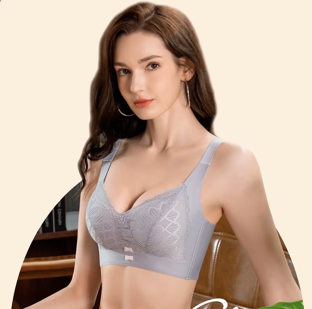 美睫世家内衣2207无痕舒适薄款C杯大码文胸无钢圈大胸调整型胸罩