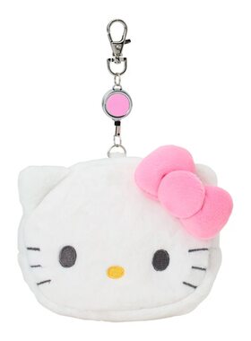 日本三丽鸥凯蒂猫hello kitty钱包可伸缩卡包公交卡套工作证