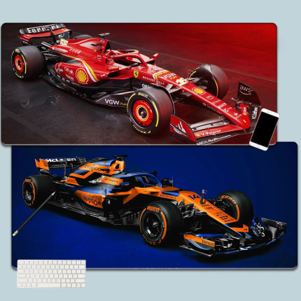 F1赛车鼠标垫超大号男生创意电脑键盘垫电竞游戏桌面垫子办公桌垫