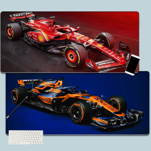 F1赛车鼠标垫超大创意电脑键盘垫
