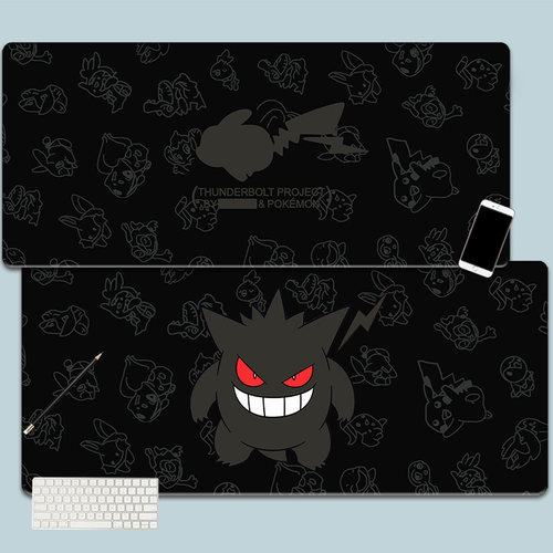 皮卡丘精灵宝可梦锁边防滑鼠标垫