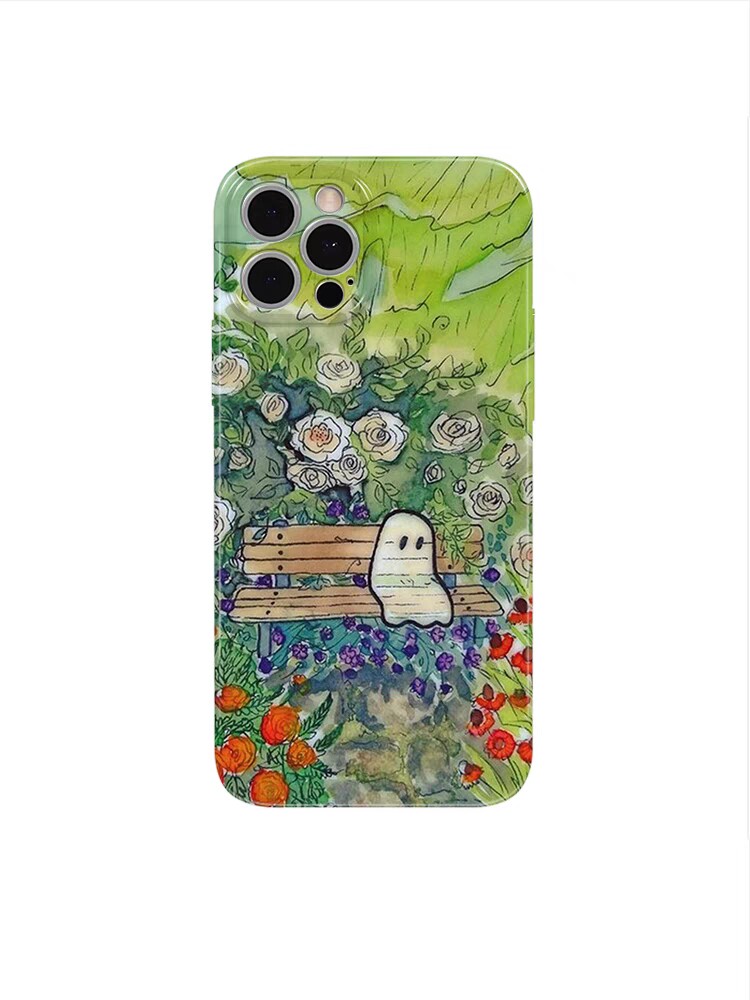 小众原创幽灵手机壳iPhone15可爱女小米14苹果13promax华为mate60vivo12plus适用iqoo11硬薄opporeno7荣耀908
