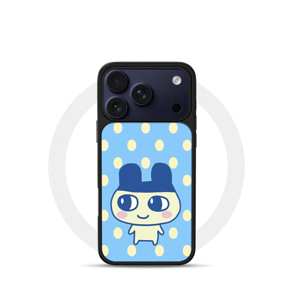 ins风波点拓麻歌子电镀银黑边适用苹果iPhone17promax手机壳16pro小米15Pro保护套华为mate80P70三星S23软壳