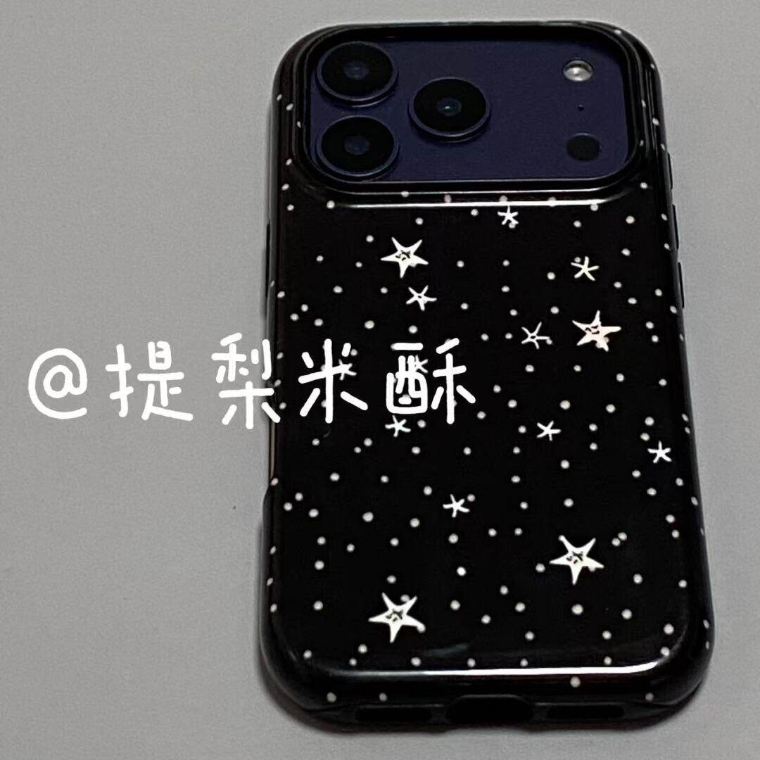 ins风点点雪花适用iphone17苹果手机壳16pro防摔13promax15菲林二合一14Pro小米华为荣耀OPPOvivo11Xsma防摔
