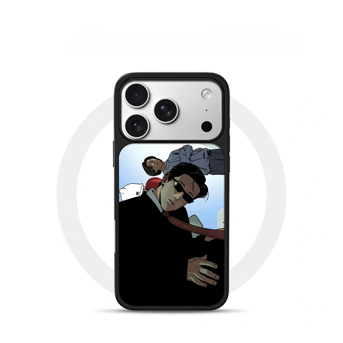 ins风复古你还好吗电镀银黑边适用苹果iPhone17promax手机壳16pro小米15Pro保护套华为mate80P70三星S23软壳