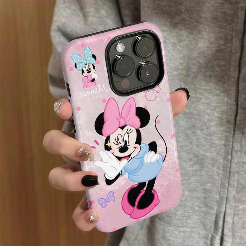 米奇米妮可爱适用iphone15苹果手机壳16pro防摔13promax12菲林二合一14Pro小米华为荣耀OPPOvivo11Xsma防摔