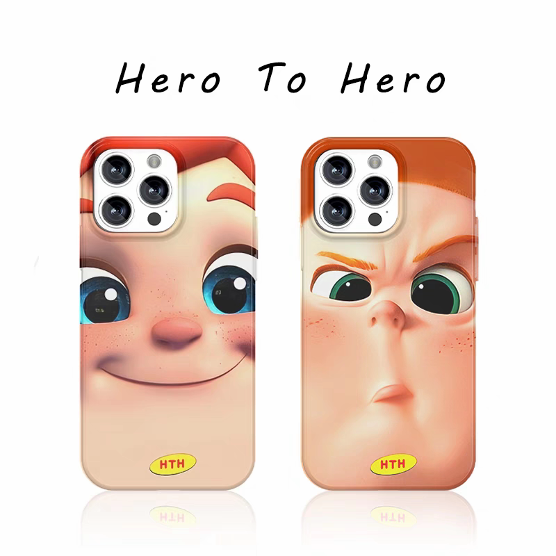 可爱情侣小胖子适用IPhone16promax苹果15小米15小众14华为p70/mate60opporeno11新款nova12手机壳软vivox100