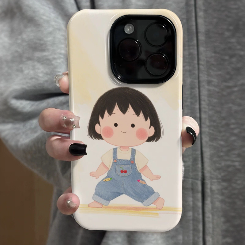 樱桃小丸子可爱适用iphone15苹果手机壳16pro防摔13promax12菲林二合一14Pro小米华为荣耀OPPOvivo11Xsma防摔