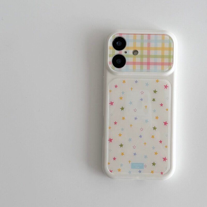 ins古早可爱星星大视窗适用苹果17promax手机壳iPhone16pro新款air高级15小众14plus创意13pro全包12防摔硬壳