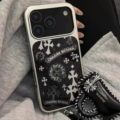 复古韩系新款十字架个性适用苹果17promax滴胶手机壳iphone16pro新款1314pro创意15pro全包防摔手机套高级感