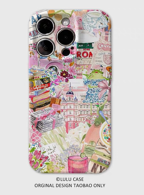 ins粉色画报拼贴菲林二合一手机壳适用苹果16nova13华为p70mate60小米15opporen13ovivo荣耀300iPhone15防摔