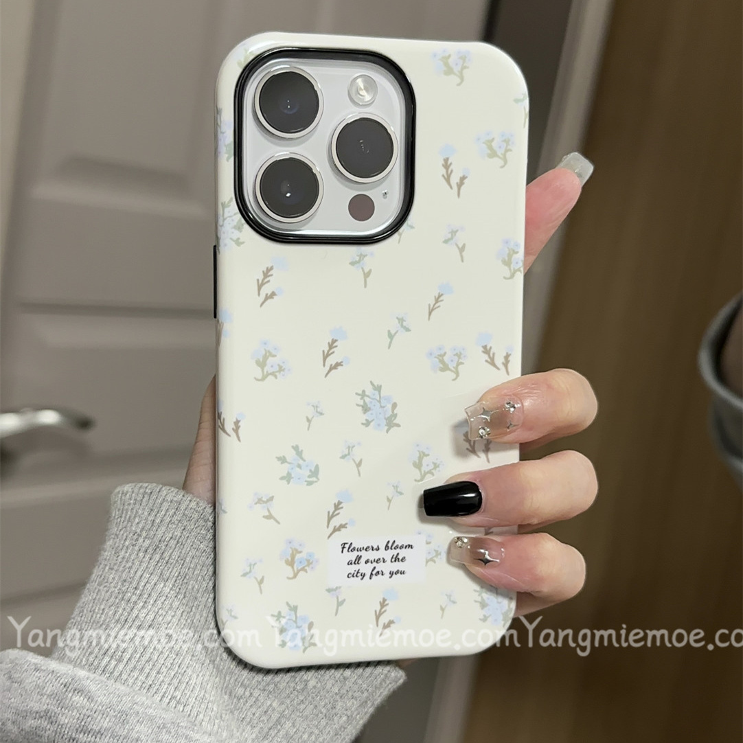 碎花小清新iphone16Promax适用苹果手机壳新款15pro小米ins菲林二合一14小众13原创女12mini11全包华为安卓