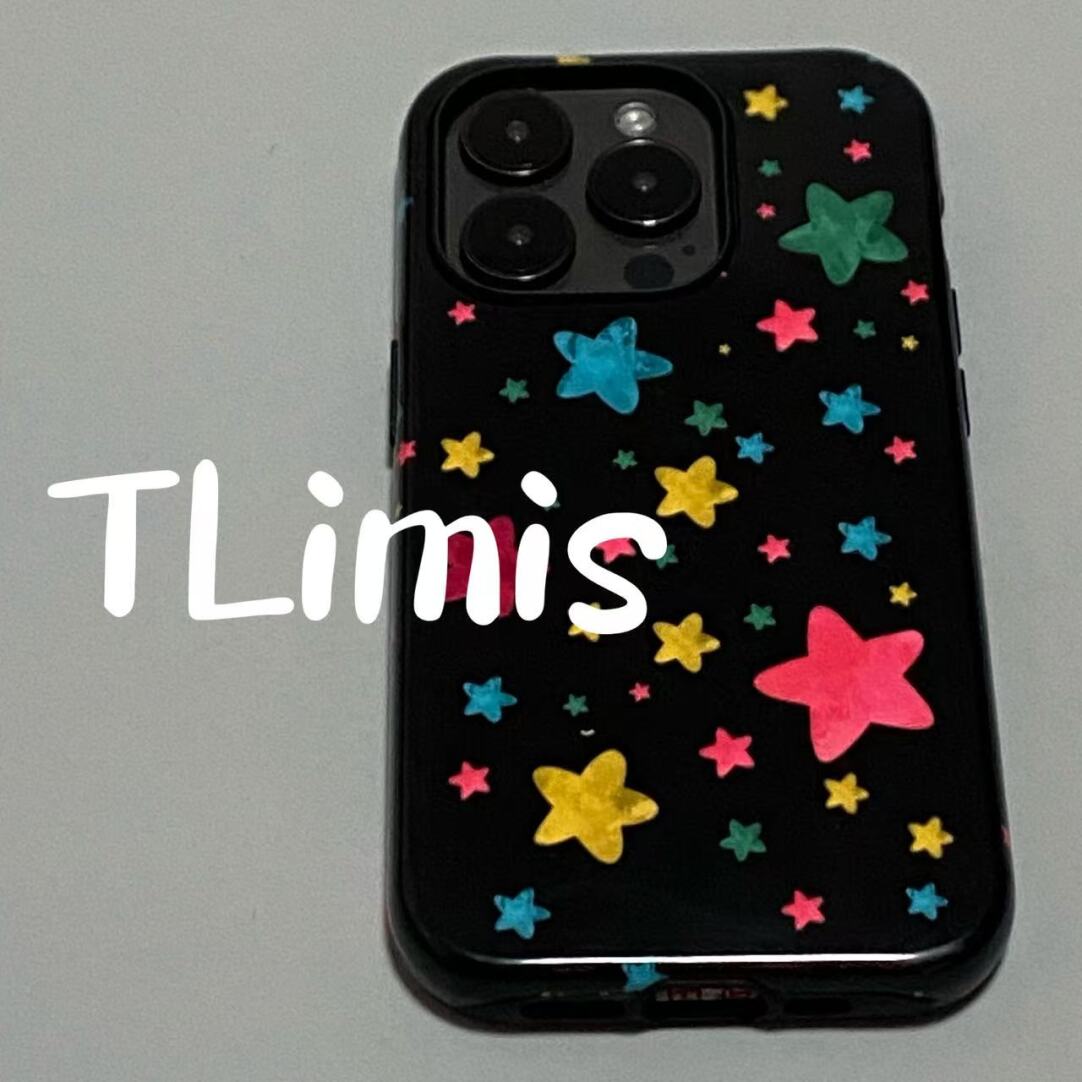 大小多彩星可爱适用iphone15苹果手机壳16pro防摔13promax12菲林二合一14Pro小米华为荣耀OPPOvivo11Xsma防摔