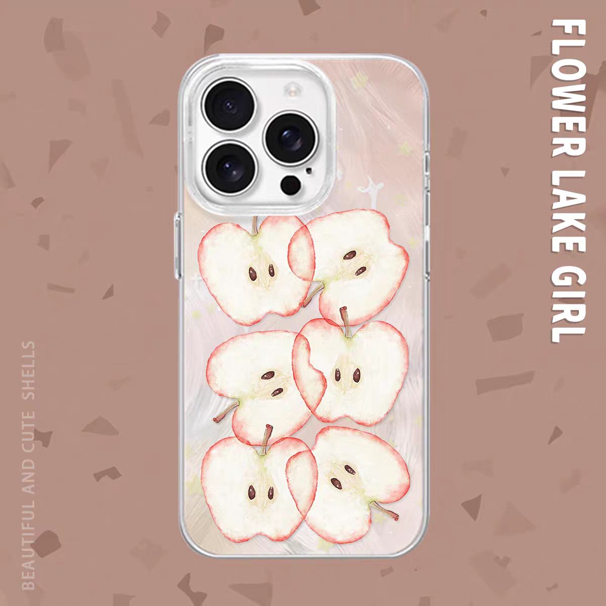 【冰糖心】苹果切片插画适用iPhone16/15pro手机壳红米K70羽纱vivos19华为mete60一加ACE3小米14opporeno12