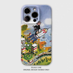 适用于iPhone16Promax趣味冒险鼹鼠15promax手机壳14pro卡通xr可爱12软壳11高级感15plus小众苹果13promax