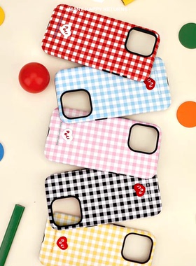 原创个性手机壳适用iPhone15promax苹果14菲林二合一1312格子11硬华为mate60荣耀P70小米vivox100一加12oppo