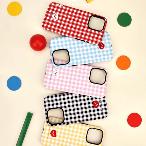 原创个性手机壳适用iPhone15promax苹果14菲林二合一1312格子11硬华为mate60荣耀P70小米vivox100一加12oppo