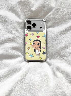 ins风可爱星星小玉电镀银适用苹果iPhone17promax手机壳16pro小米15Pro保护套华为mate60P70防摔三星S23软壳