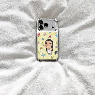 ins风可爱星星小玉电镀银适用苹果iPhone17promax手机壳16pro小米15Pro保护套华为mate60P70防摔三星S23软壳