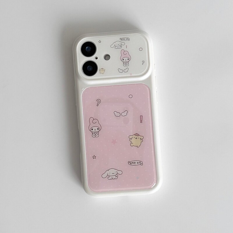 ins风可爱小动物大视窗适用苹果17promax手机壳iPhone16pro新款air高级15小众14plus创意13pro全包12防摔硬壳